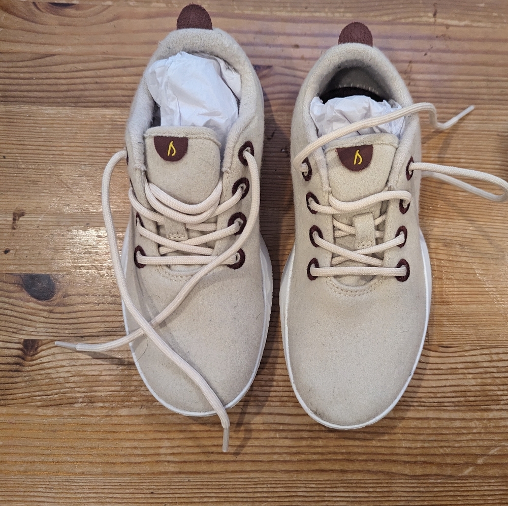 Smallbirds Allbirds Kids Shoes Beige Wool US Size 2 As New In box